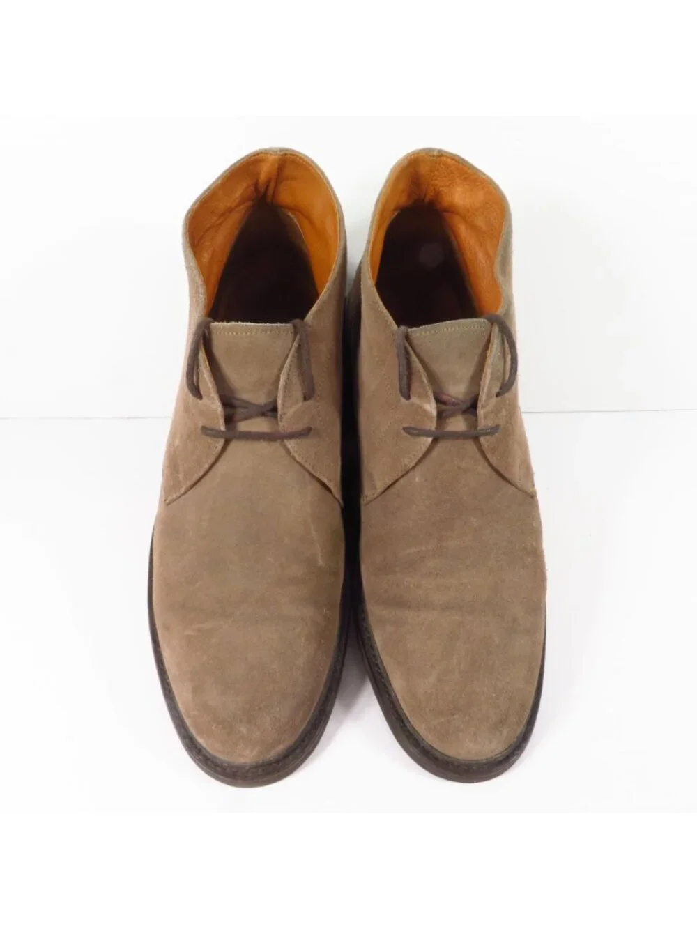 Frye Chukka Boots Men's Size 11 Brown Grey Suede Lace Up Preppy Indie Plain Toe
